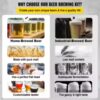 VEVOR 35L 110/220V 304 Stainless Steel All-in-One Home Beer Brewer Electric Brewing System with Pump Brewing Beer Equipment Kit